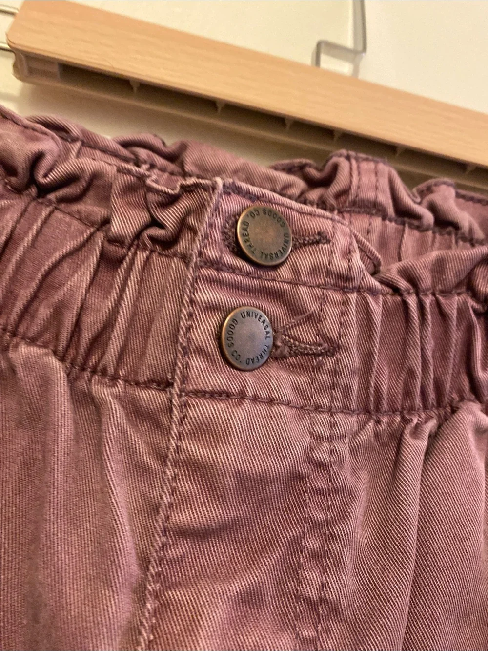 Universal Thread Men's Paperbag Waist Chinos in Burgundy